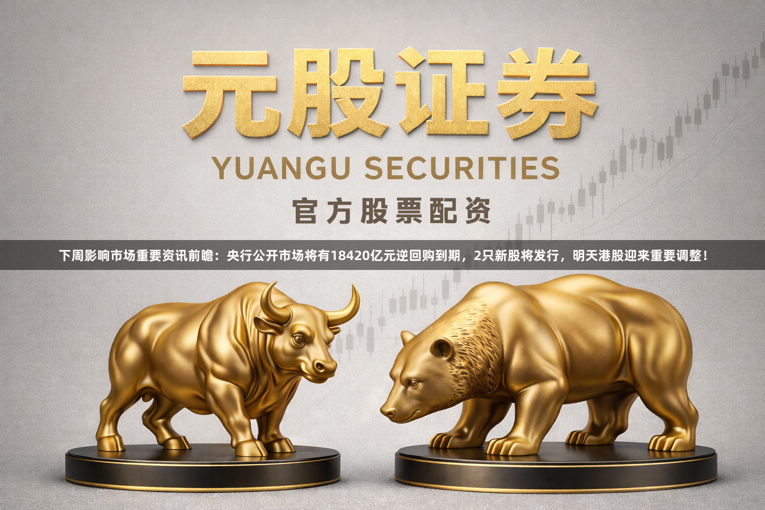 下周影响市场重要资讯前瞻：央行公开市场将有18420亿元逆回购到期，2只新股将发行，明天港股迎来重要调整！