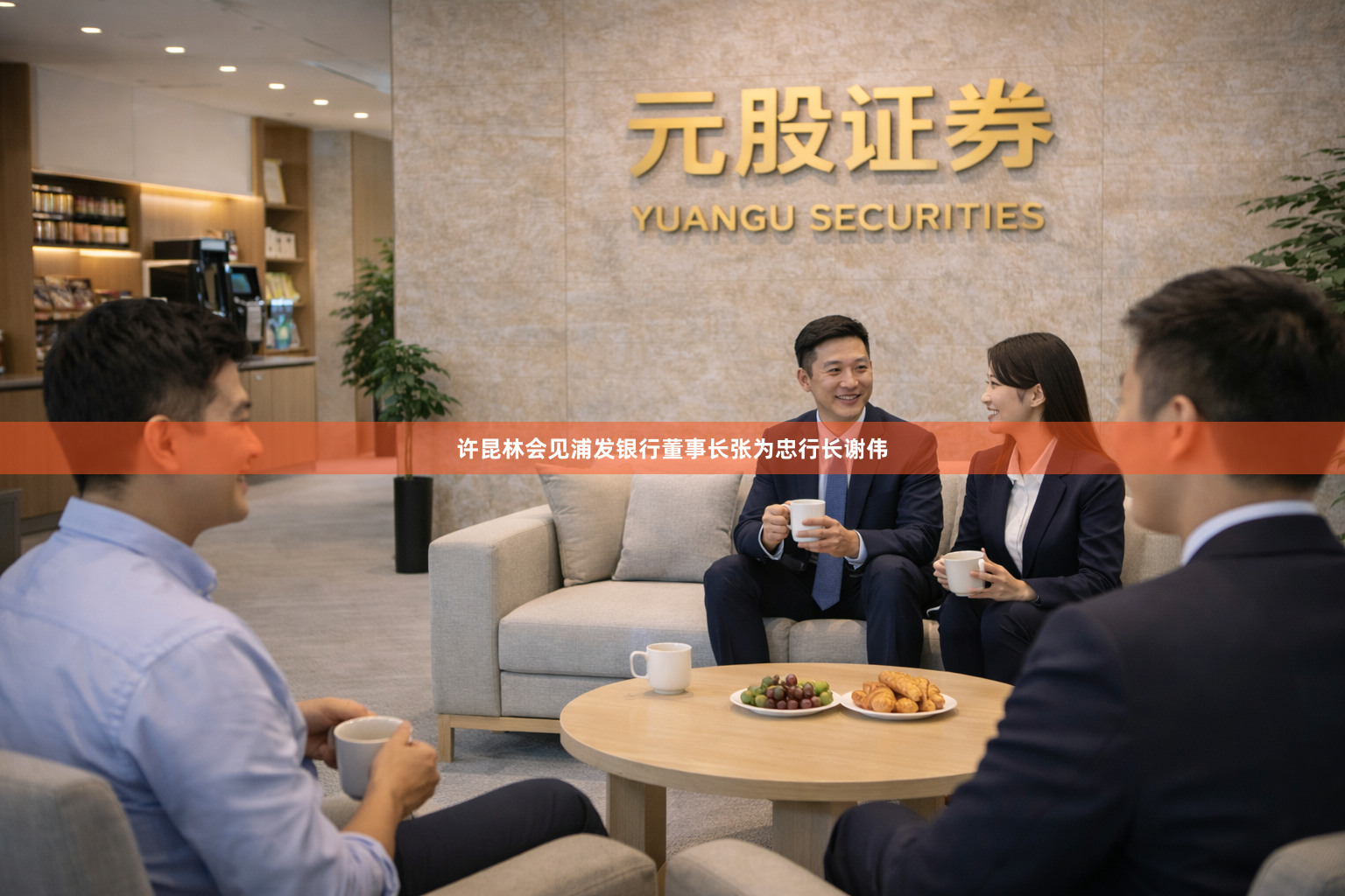 许昆林会见浦发银行董事长张为忠行长谢伟