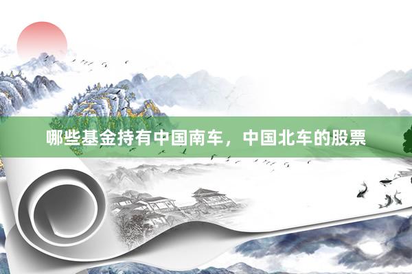 哪些基金持有中国南车，中国北车的股票