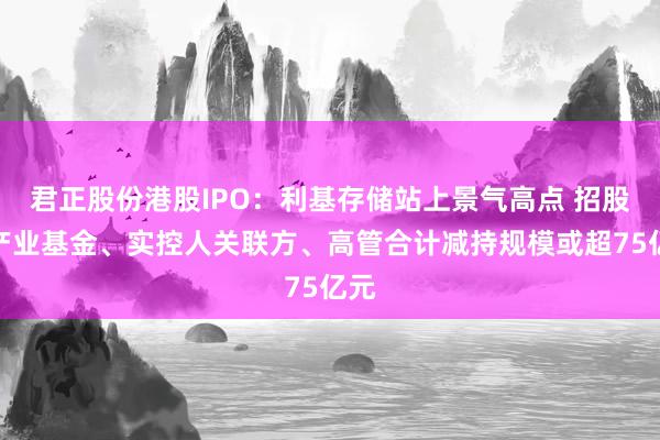 君正股份港股IPO：利基存储站上景气高点 招股前产业基金、实控人关联方、高管合计减持规模或超75亿元