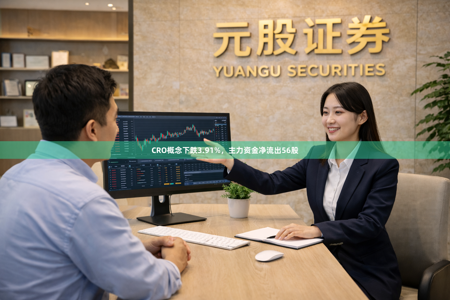CRO概念下跌3.91%，主力资金净流出56股