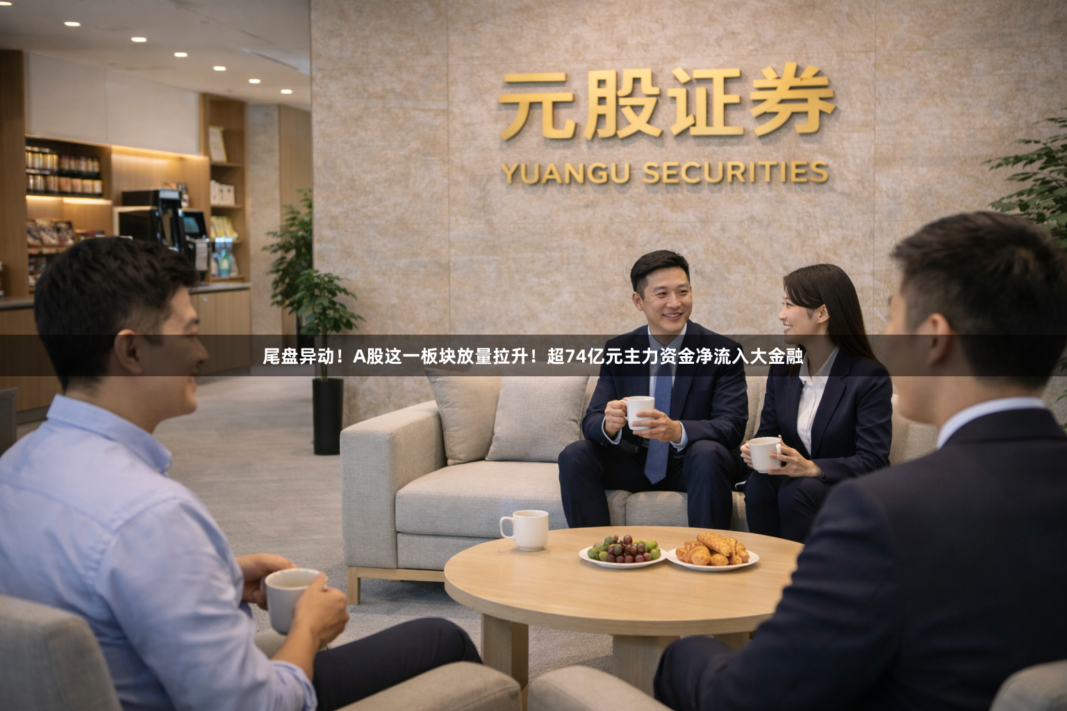 尾盘异动！A股这一板块放量拉升！超74亿元主力资金净流入大金融