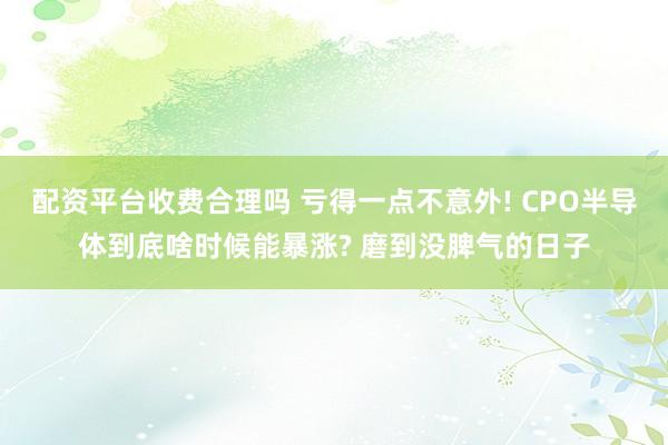 配资平台收费合理吗 亏得一点不意外! CPO半导体到底啥时候能暴涨? 磨到没脾气的日子