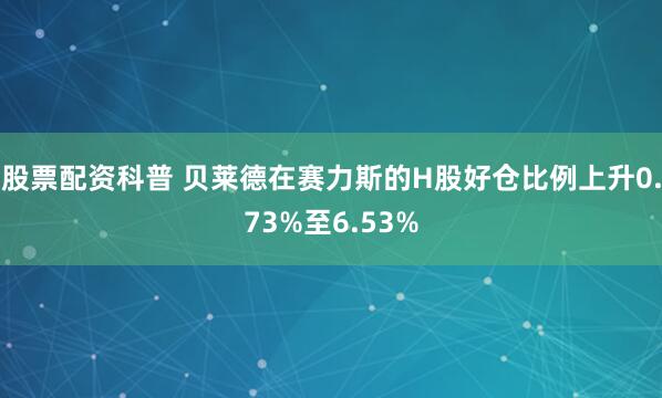 股票配资科普 贝莱德在赛力斯的H股好仓比例上升0.73%至6.53%